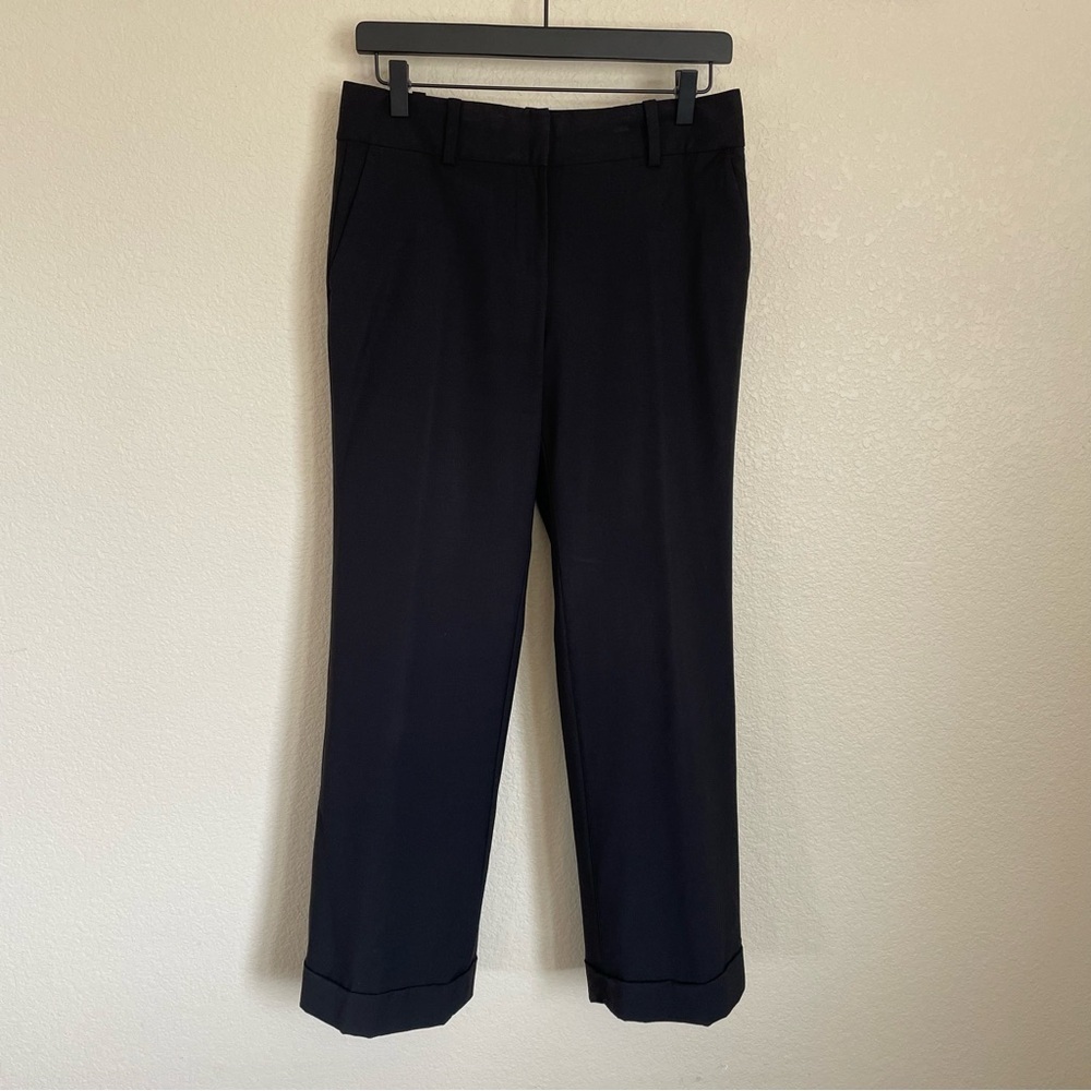 Ann Taylor Black Tailored Dress Pants Women’s 4P Cuff Career Workwear Staple